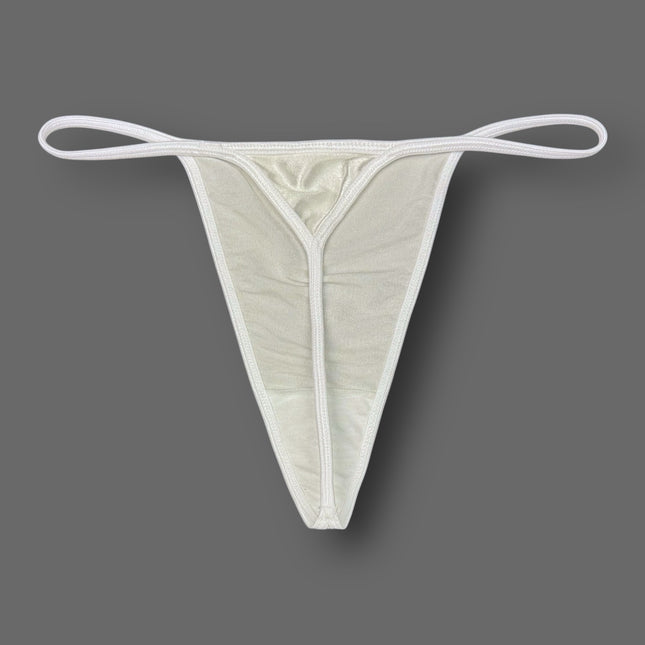 Satin V-String Thong Hi-Cut