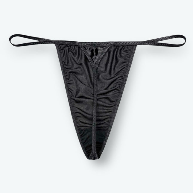 Satin V-String Thong Hi-Cut