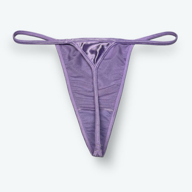 Satin V-String Thong Hi-Cut