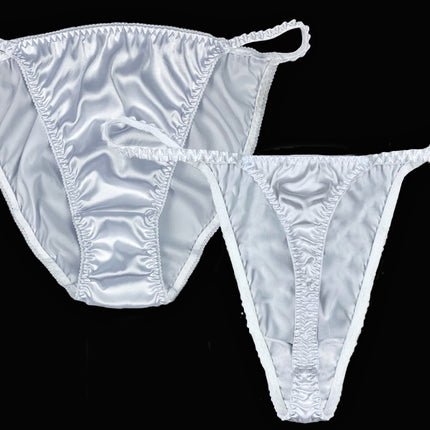 Luxe Satin String Bikini & Thong | Combo Pack - Lexington Intimates