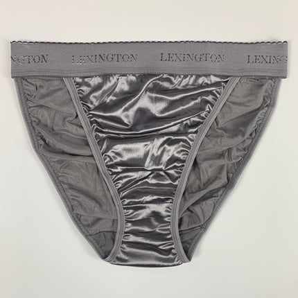Elite Signature Satin Panty - Silver - Lexington Intimates