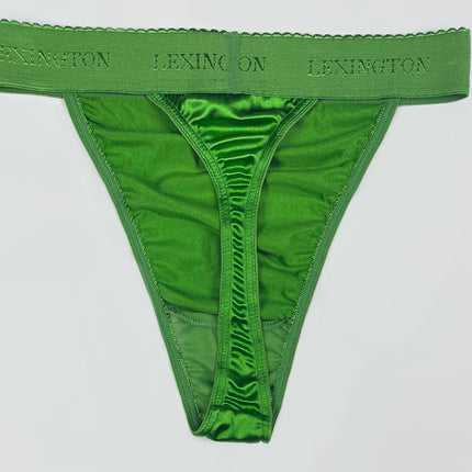 Rio Signature Waistband Satin Thong - Lexington Intimates