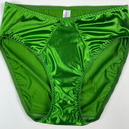 Hi-Cut Satin Panty Ruched Accents - Lexington Intimates