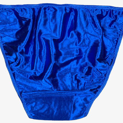 Satin String Bikini - Royal Blue - Lexington Intimates