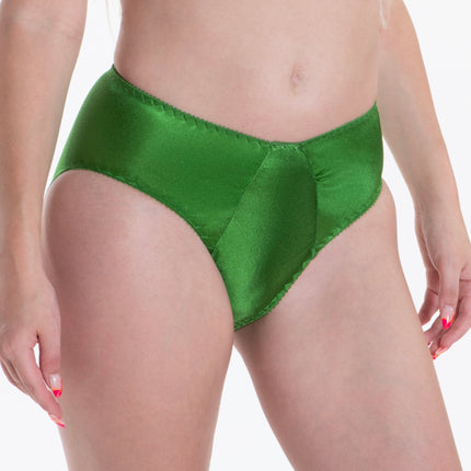 Satin Panty Ruched Front Panel - Lexington Intimates