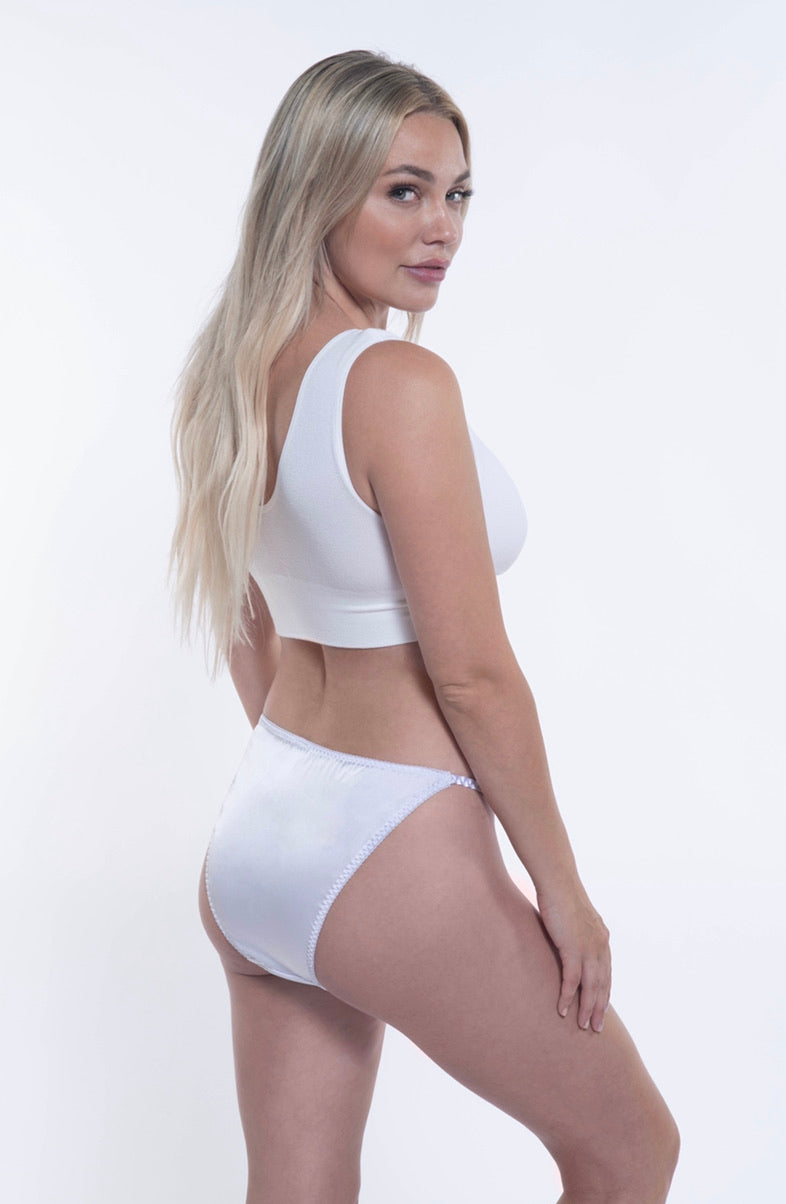 Wholesale white satin bikini panties In Sexy And Comfortable Styles 