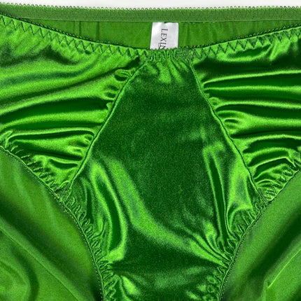 Hi-Cut Satin Panty Ruched Accents - Lexington Intimates