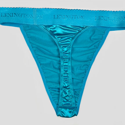 Rio Signature Waistband Satin Thong - Lexington Intimates