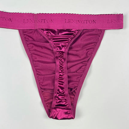 Rio Signature Waistband Satin Thong - Lexington Intimates