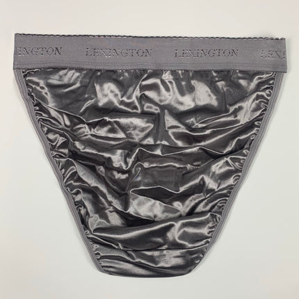 Elite Signature Satin Panty - Silver - Lexington Intimates