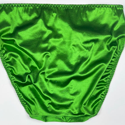 Hi-Cut Satin Panty Ruched Accents - Lexington Intimates