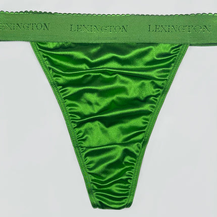 Rio Signature Waistband Satin Thong - Lexington Intimates