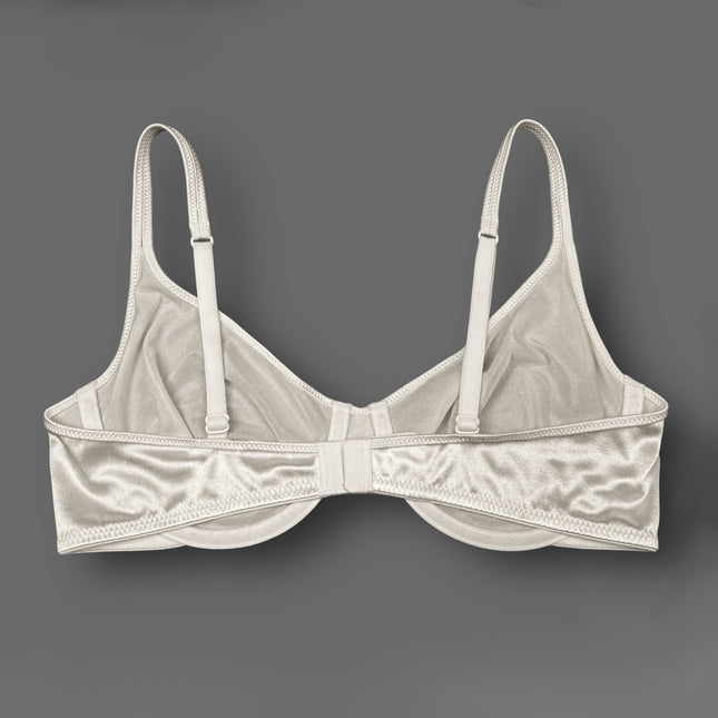 Unlined Seamless Satin Bra