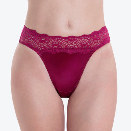 Lace Top Satin Panty