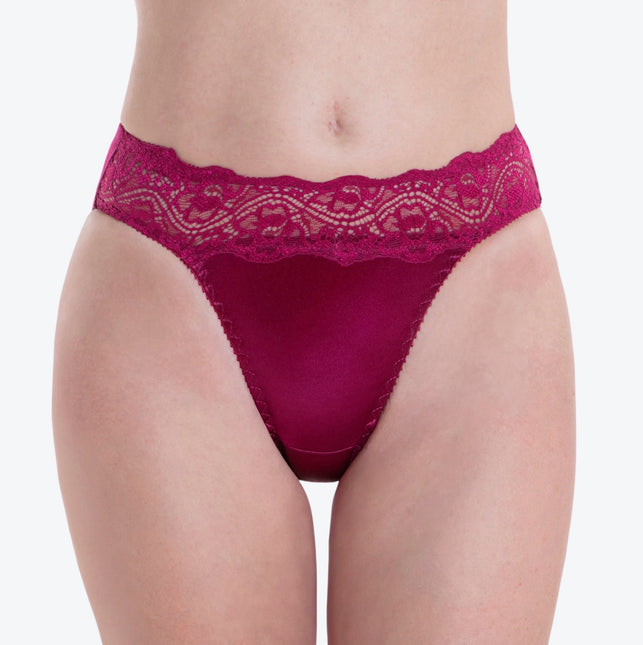 Lace Top Satin Panty