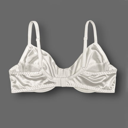 Retro Unlined Satin Bra
