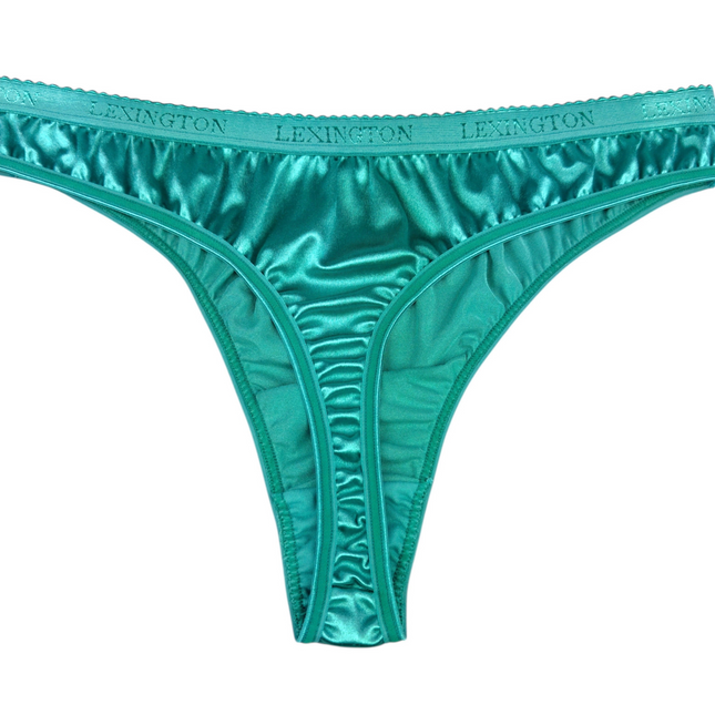 Signature Satin Thong