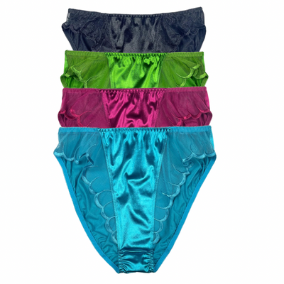 4-Pack Satin & Mesh Panty