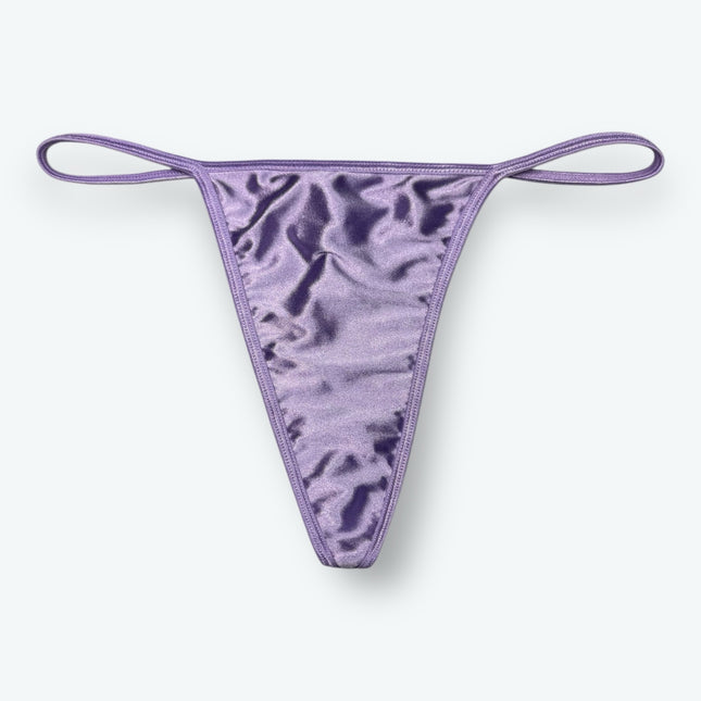 Satin V-String Thong Hi-Cut
