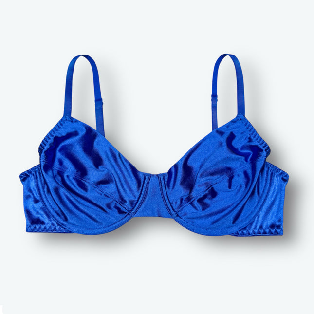Retro Unlined Satin Bra