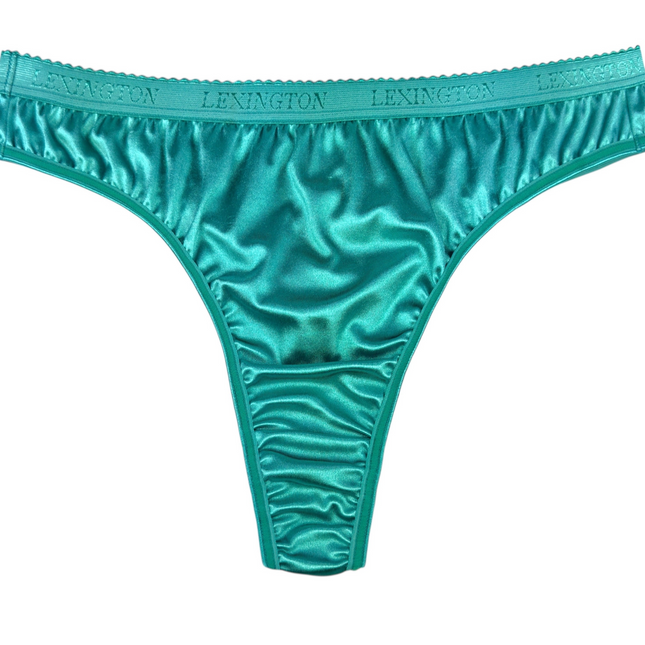 Signature Satin Thong