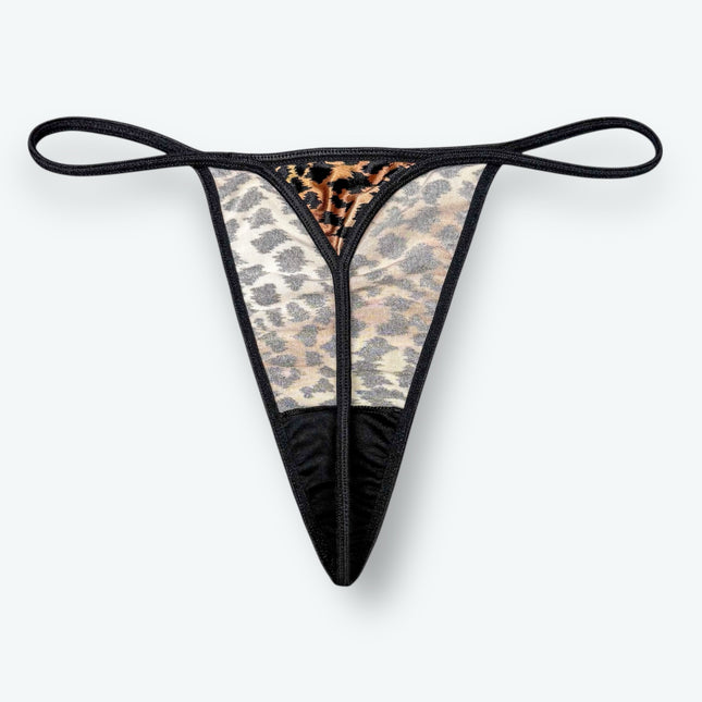 Satin V-String Thong Hi-Cut