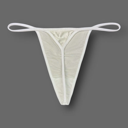 Satin V-String Thong Hi-Cut