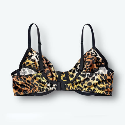 Retro Unlined Satin Bra