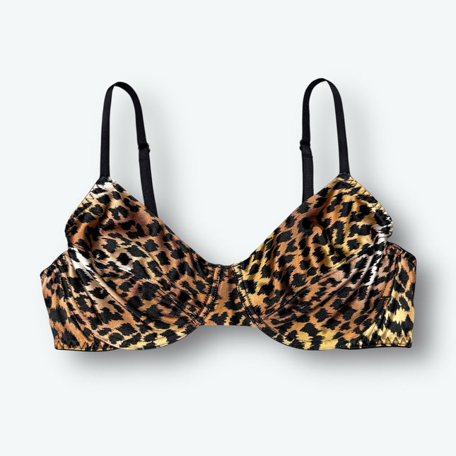 Retro Unlined Satin Bra