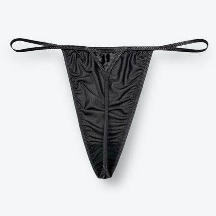 Satin V-String Thong Hi-Cut