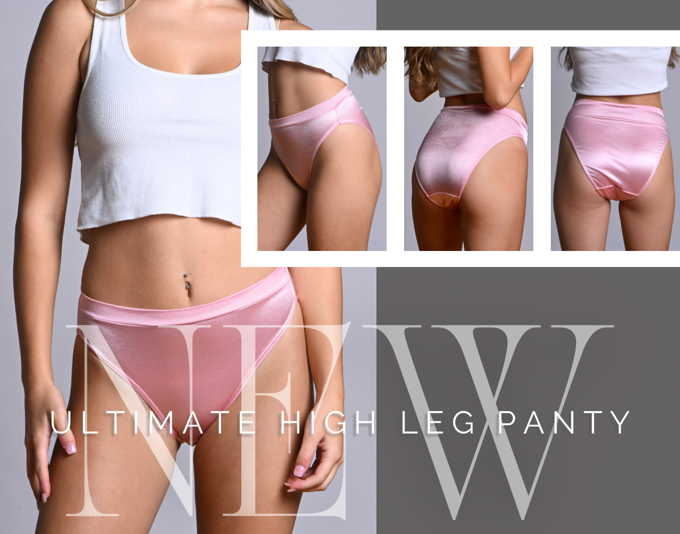 White Satin String Bikini panties, classic style for women and men!