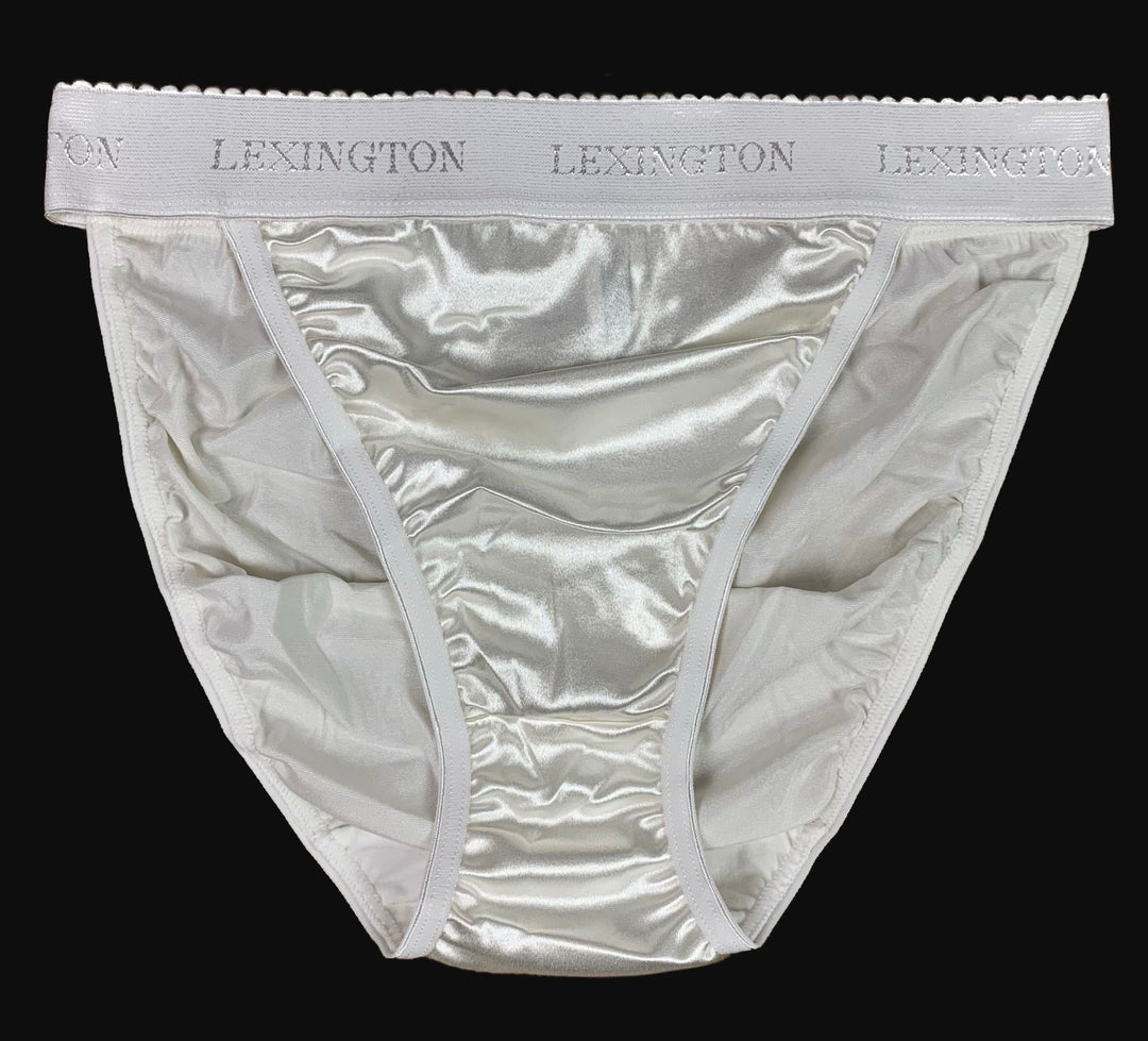 Elite Signature Satin Panty - White - Lexington Intimates