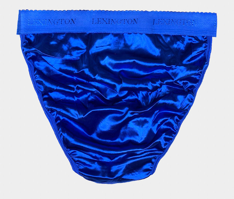 Elite Signature Satin Panty - Royal Blue - Lexington Intimates