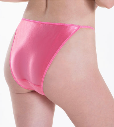 Satin String Bikini - Pink - Lexington Intimates
