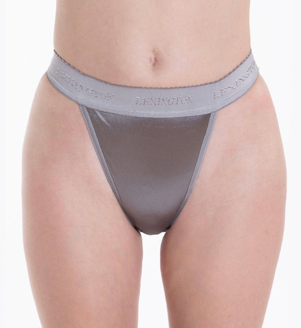 Rio Signature Satin Panty - Silver - Lexington Intimates