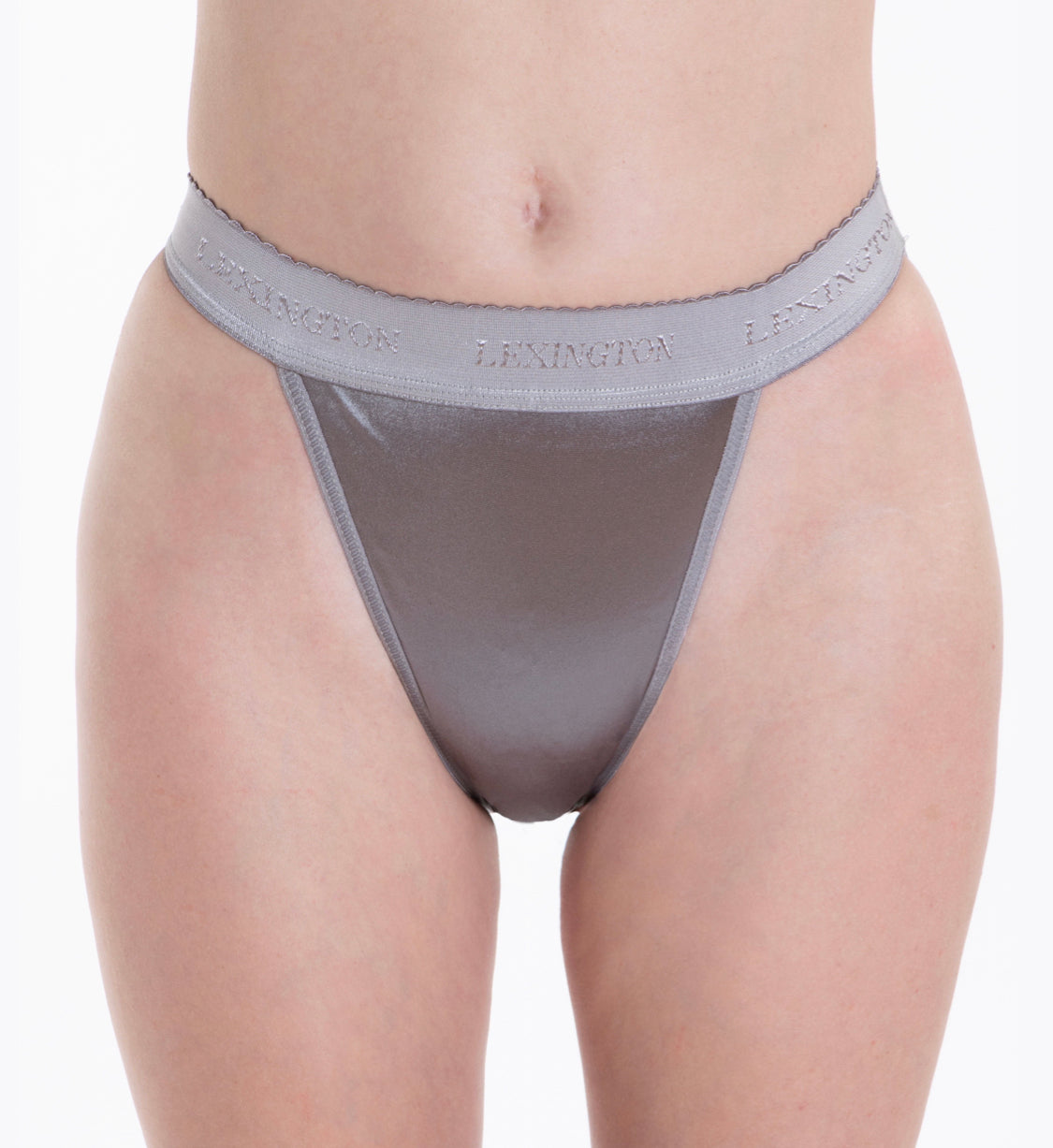 Rio Signature Satin Panty - Silver - Lexington Intimates