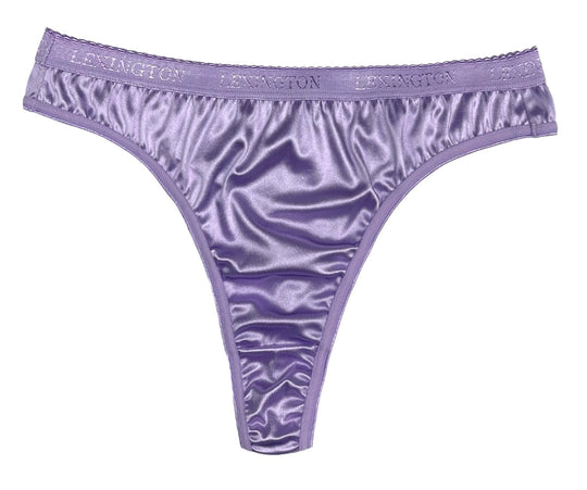 Signature Satin Thong - Lexington Intimates