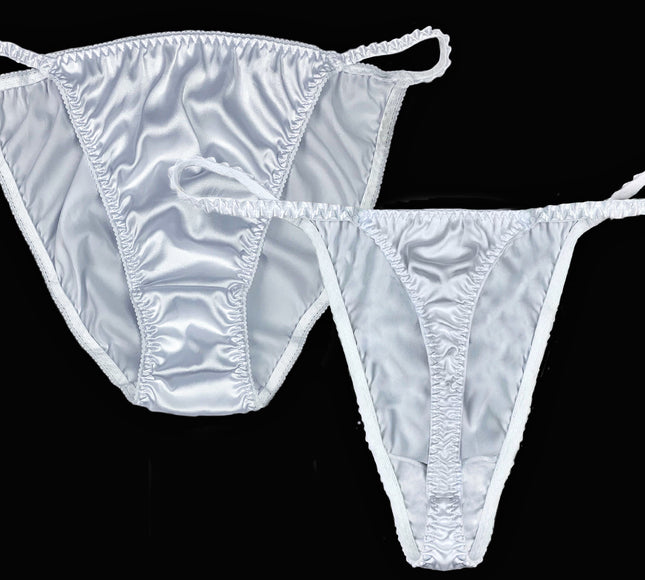 Luxe Satin String Bikini & Thong | Combo Pack - Lexington Intimates