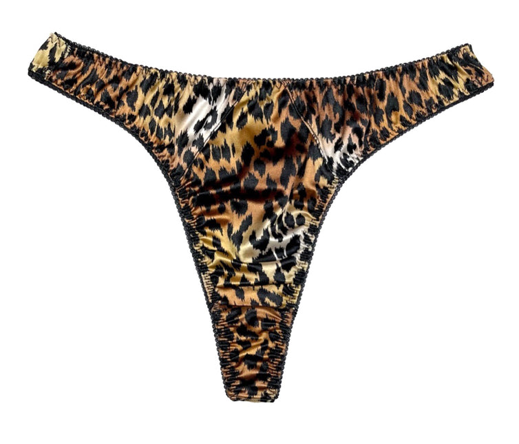Retro Satin Thong - Lexington Intimates