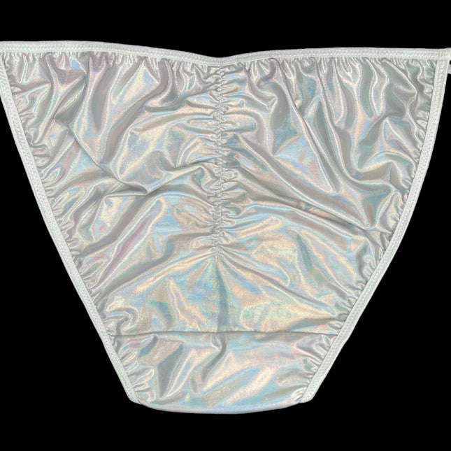 Holographic Ruched String Bikini - Lexington Intimates