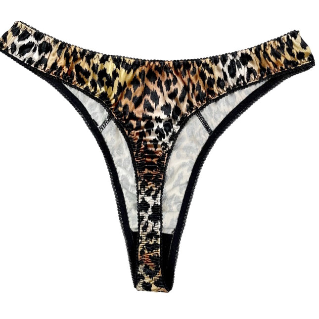 Retro Satin Thong - Lexington Intimates