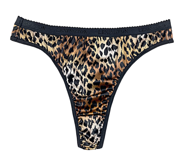 Signature Satin Thong - Lexington Intimates