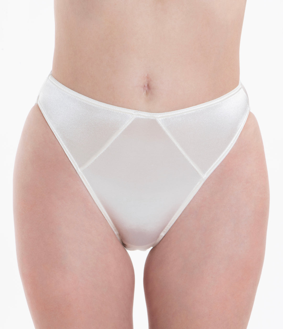 Classic Satin Panty - White - Lexington Intimates