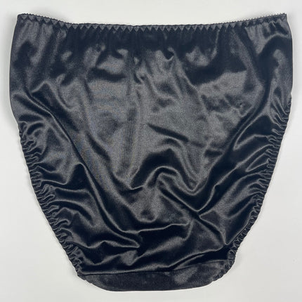 Hi-Cut Satin Brief Ruched Accents - Lexington Intimates