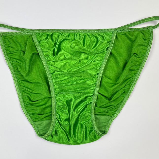 Ruched Satin String Bikini - Lexington Intimates