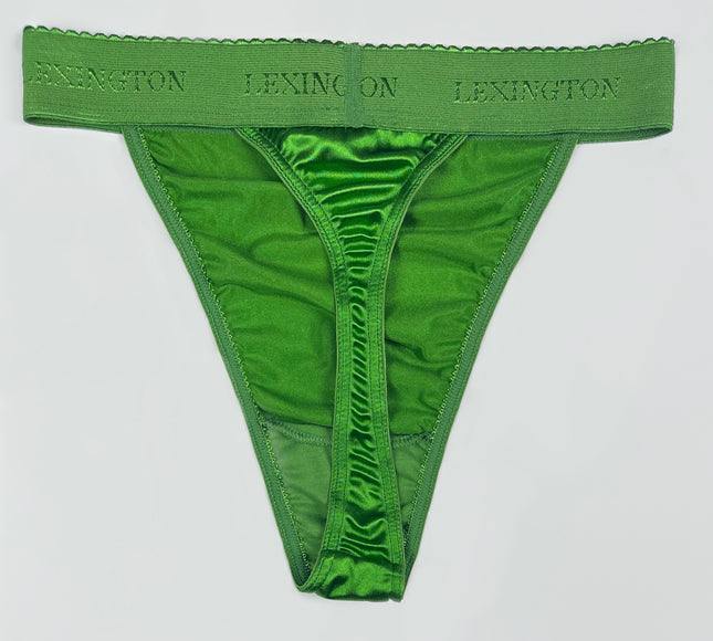Rio Signature Waistband Satin Thong - Lexington Intimates