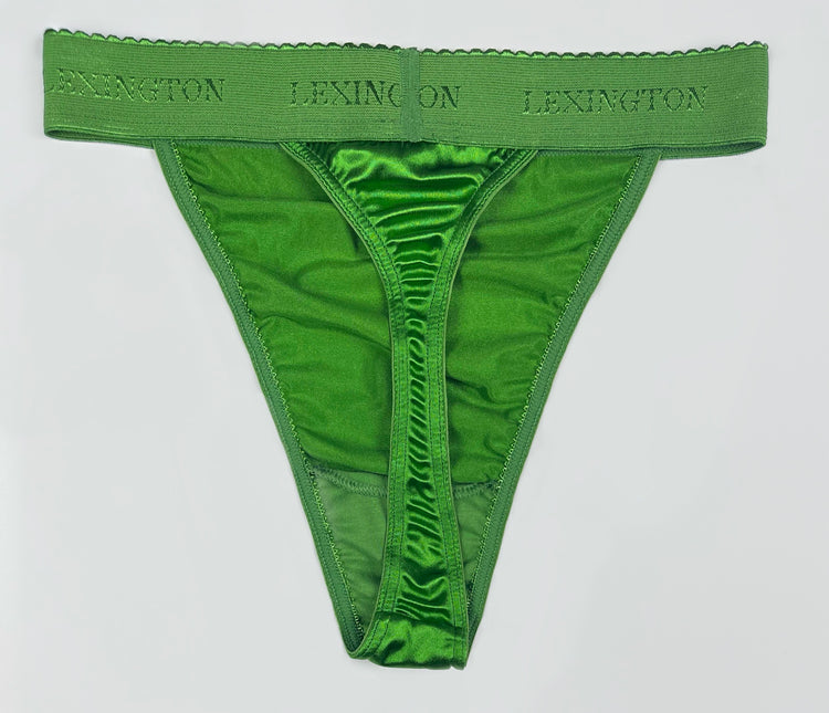 Rio Signature Waistband Satin Thong - Lexington Intimates