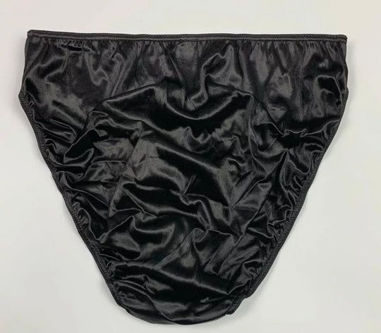 Classic Satin Panty - Black - Lexington Intimates