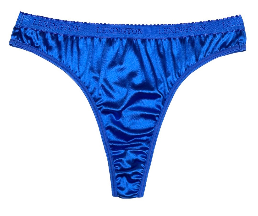 Signature Satin Thong - Lexington Intimates