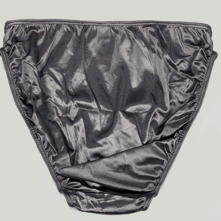 Classic Satin Panty - Silver - Lexington Intimates